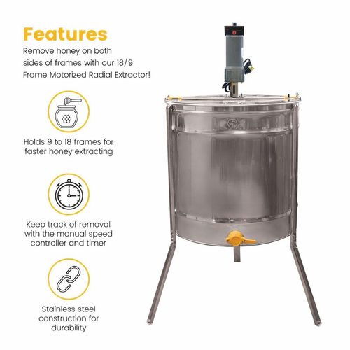 18/9 Frame Motorized Radial Extractor