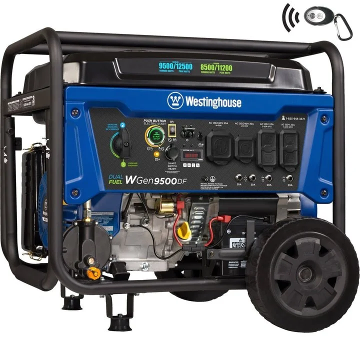 1-304 Westinghouse WGen9500DF Portable Generators. - Image 1