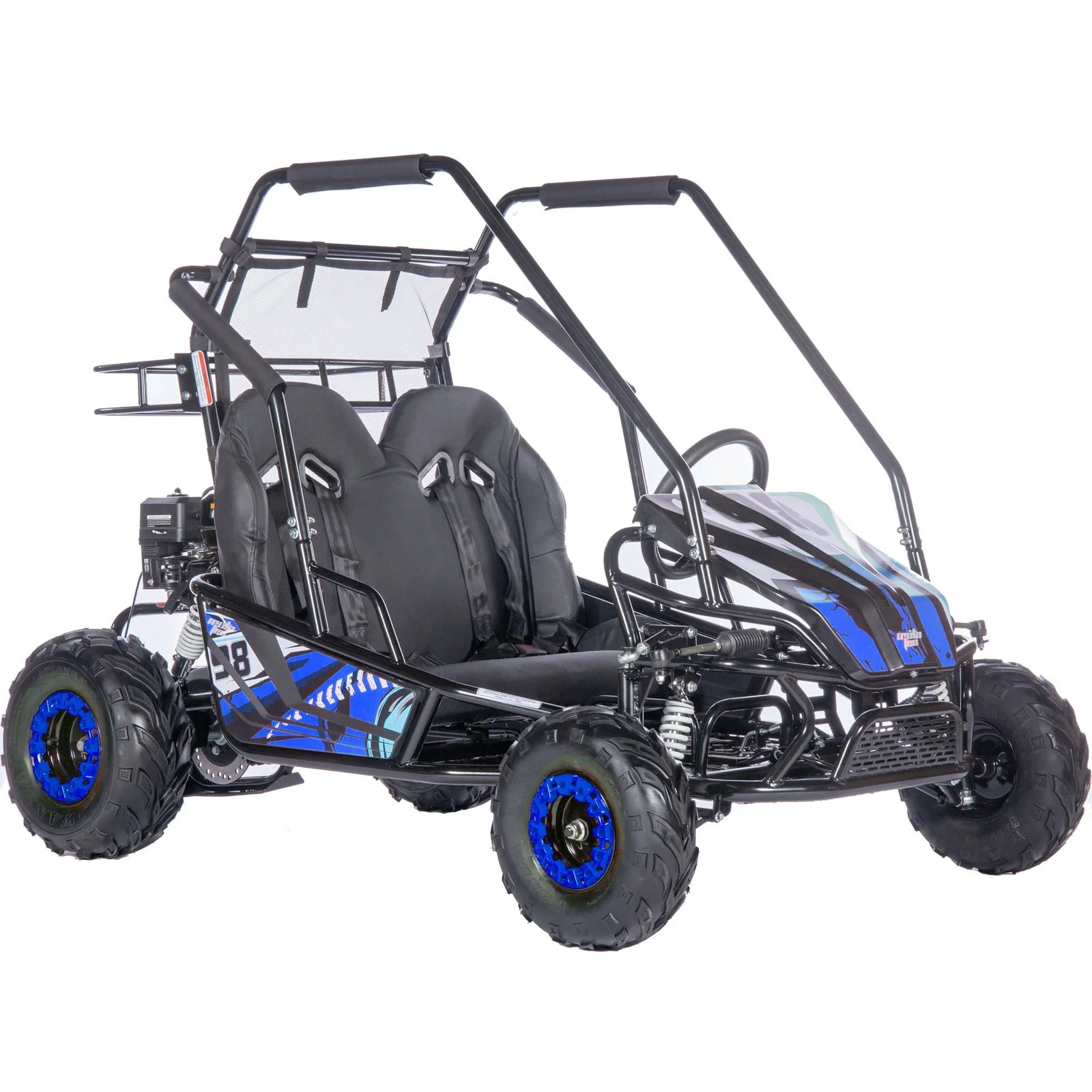 1-330 MotoTec Mud Monster XL 212cc 2 Seat Full Suspension Go Karts. - Image 1