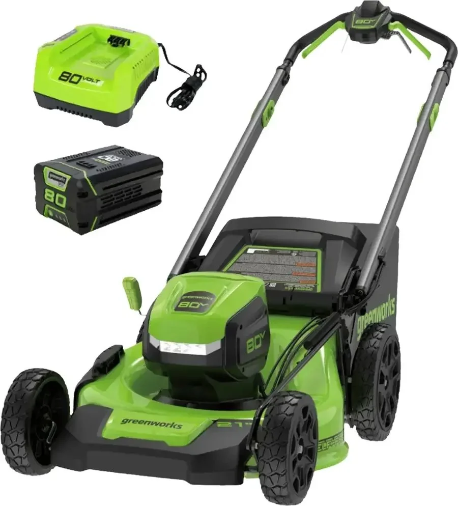 1-426 Greenworks 80V 21-Inch Self-Propelled Lawn Mowers. - Image 1