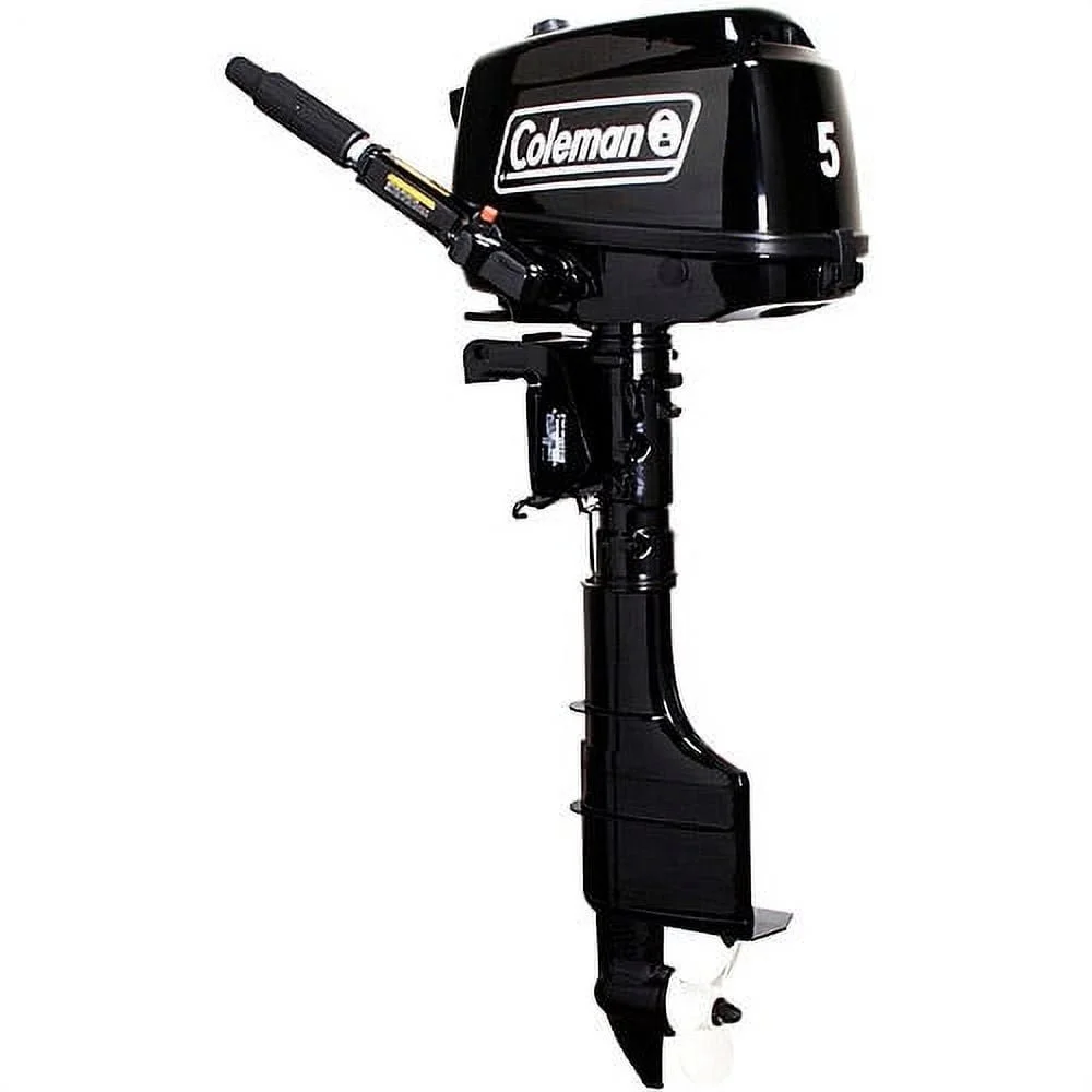 a1-333 Coleman Powersports 5 HP 4 Stroke Outboards Boat Motors with Easy Pull Start F5BMS - Image 1